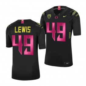 Camden Lewis Oregon Ducks Stomp Out Cancer Black Alternate Limited Jersey