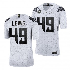 Camden Lewis Oregon Ducks Eggshell White Limited Football Jersey