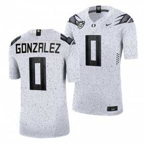 Christian Gonzalez Oregon Ducks Eggshell White Limited Football Jersey