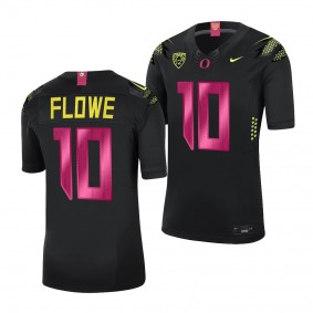 Justin Flowe Oregon Ducks Stomp Out Cancer Black Alternate Limited Jersey