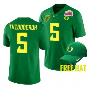 Kayvon Thibodeaux Oregon Ducks 2021 Alamo Bowl Green Jersey Free Hat