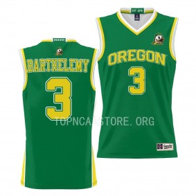 Keeshawn Barthelemy Oregon Ducks NIL Pick-A-Player Basketball Jersey - Green