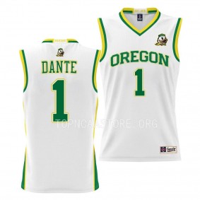 Oregon Ducks N'Faly Dante White Basketball Jersey NIL Pick-A-Player