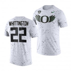 Oregon Ducks Noah Whittington White Eggshell Football Tee