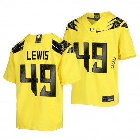 Oregon Ducks Vapor Fusion Camden Lewis Yellow Replica Football Jersey