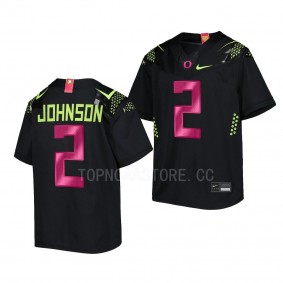 D.J. Johnson Oregon Ducks Breast Cancer Awareness Untouchable Football Jersey - Youth