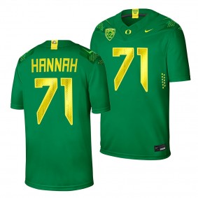 Malachi Hannah Oregon Ducks College Football Green Home Jersey