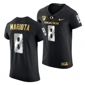 Oregon Ducks Marcus Mariota Jersey Black Champions Golden Edition