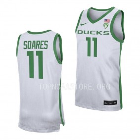 Rivaldo Soares Oregon Ducks 2022-23 Replica Basketball Jersey - White